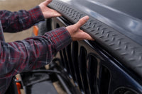 Thumbnail for Bushwacker 97-06 Jeep Wrangler Trail Armor Hood Stone Guard and 2 Front Corners - Black