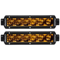 Thumbnail for Rigid Industries 6in SR-Series Pro Dot / SAE Fog Lights (Pair) - Selective Yellow