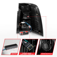 Thumbnail for ANZO 07-17 Ford Expedition LED Taillights w/ Light Bar Black Housing Smoke Lens