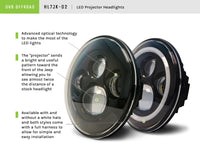Thumbnail for DV8 Offroad 07-18 Jeep Wrangler JK LED Projector Headlights w/ Angel Eyes