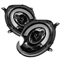 Thumbnail for Spyder Mini Cooper 2007-2012 Projector Headlights Halogen Model Only - DRL Black PRO-YD-MC07-DRL-BK