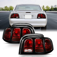 Thumbnail for ANZO 1994-1998 Ford Mustang Taillight Dark Red Lens (OE Style)