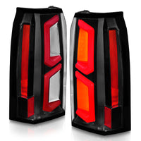 Thumbnail for ANZO 2015-2020 Chevrolet Tahoe LED Tail Lights w/ Light Bar Black Housing Clear Lens