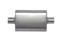 Thumbnail for Gibson CFT Superflow Center/Center Oval Muffler - 4x9x18in/2.5in Inlet/2.5in Outlet - Stainless