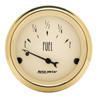 Thumbnail for AutoMeter Gauge Fuel Level 2-1/16in. 0 Ohm(e) to 30 Ohm(f) Elec Golden Oldies