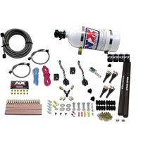 Thumbnail for Nitrous Express 4 Cyl SX2 Nozzle Nitrous Kit (100-300HP x 2) w/10lb Bottle