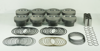 Thumbnail for Mahle MS Piston Set SBC 427ci 4.125in Bore 4.000in Stroke 6.0in Rod .927 Pin -5cc 12.2 CR Set of 8