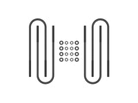 Thumbnail for ICON 99-10 Ford F-250/F-350 Super Duty Dually/03-12 Ram HD 15in U-Bolt Kit