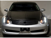 Thumbnail for Spyder Infiniti G35 03-07 2DR Projector Halogen - LED Halo DRL Blk High H4 PRO-YD-IG35032D-DRL-BK