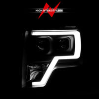 Thumbnail for ANZO 2009-2014 Ford F-150 Projector Light Bar H.L Black Amber