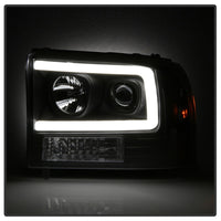 Thumbnail for Spyder 99-04 Ford F250 Super Duty Projector Headlights - Light Bar - Black PRO-YD-FF25099V2-LB-BK