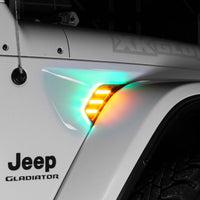 Thumbnail for XK Glow XKchrome JEEP Air Vent Light Light RGB + Amber Turn Signal & Running