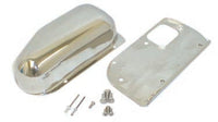 Thumbnail for Rugged Ridge 76-86 Jeep CJ Stainless Steel Wiper Motor Cover Kit