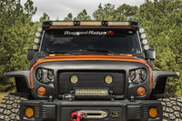 Thumbnail for Rugged Ridge 07-18 Jeep Wrangler JK Elite Fast Track Windshield Light Bar Mount w/ Crossbar