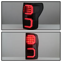 Thumbnail for Spyder 07-13 Toyota Tundra V2 Light Bar LED Tail Lights - Smoke ALT-YD-TTU07V2-LB-BSM