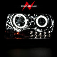 Thumbnail for ANZO 2005-2010 Chrysler 300 Projector Headlights w/ Halo Chrome