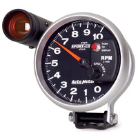 Thumbnail for Autometer Sport-Comp II 5 inch 0-10000 RPM Pedestal Mount Tachometer Shift-Lite