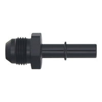 Thumbnail for DeatschWerks 8AN Male Flare to 3/8in Male EFI Quick Connect Adapter - Anodized Matte Black