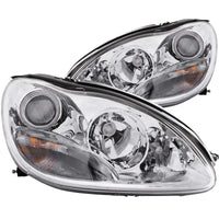 Thumbnail for ANZO 2000-2005 Mercedes Benz S Class W220 Projector Headlights Chrome