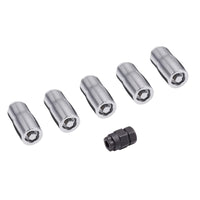 Thumbnail for Rugged Ridge Wheel Lock Nut Set 5 Nuts w/Key Chrome M14-1.5