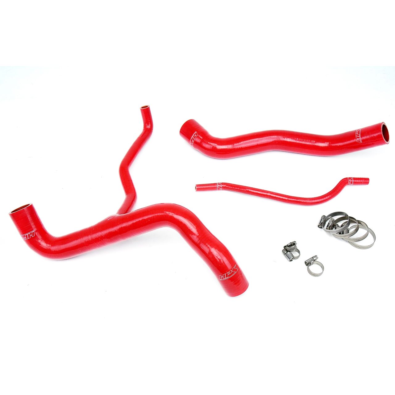 HPS Red Reinforced Silicone Radiator Hose Kit Coolant for Chevy 10-11 Camaro SS 6.2L V8