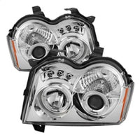 Thumbnail for Spyder Jeep Grand Cherokee 05-07 Projector Headlights LED Halo LED Chrm Low 9006 PRO-YD-JGC05-HL-C