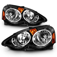 Thumbnail for ANZO 2002-2004 Acura Rsx Crystal Headlights Black
