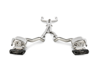 Thumbnail for Akrapovic 15-17 AMG C63 Estate Evolution Line Cat Back (Titanium) w/ Carbon Tips (Req. Link Pipe)