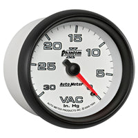 Thumbnail for AutoMeter Gauge Vacuum 2-5/8in. 30Inhg Mechanical Phantom II