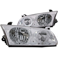 Thumbnail for ANZO 2000-2001 Toyota Camry Crystal Headlights w/ Halo Chrome