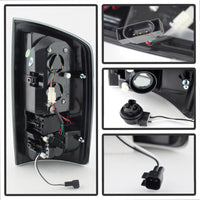 Thumbnail for Spyder Dodge Ram 07-08 1500/Ram 07-09 2500/3500 LED Tail Lights Black Smoke ALT-YD-DRAM06-LED-BSM