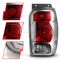 Thumbnail for ANZO 1998-2001 Ford Explorer Taillights Chrome