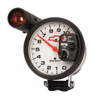 Thumbnail for AutoMeter 5in (127mm) Pedestal Tachometer, 0-10,000 RPM, Chevy Red Bowtie