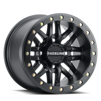 Thumbnail for Raceline A91B Ryno 15x10in / 4x156 BP / 0mm Offset / 132.5mm Bore - Satin Black Beadlock Wheel