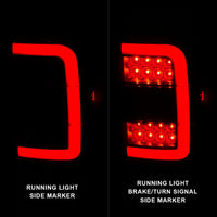 Thumbnail for ANZO 01-11 Ford Ranger LED Taillights - Black Housing w/ Smoke Lens & Light Bar