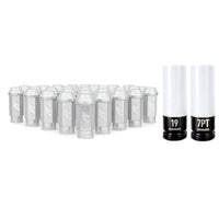Thumbnail for Mishimoto Aluminum Locking Lug Nuts M12x1.5 27pc Set Silver