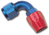 Thumbnail for Russell Performance -8 AN Red/Blue 90 Degree Full Flow Hose End
