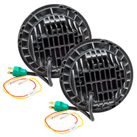 Thumbnail for Oracle 7in High Powered LED Headlights - Black Bezel - White SEE WARRANTY