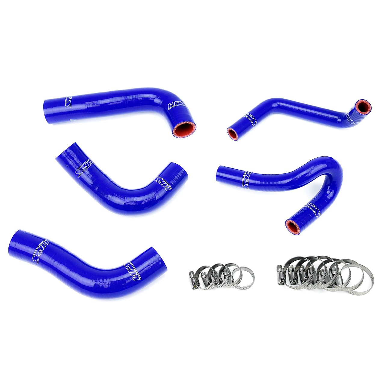 HPS Reinforced Blue Silicone Radiator + Heater Hose Kit Coolant for Mazda 94-97 Miata 1.8L