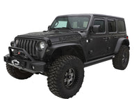 Thumbnail for Bushwacker 2018+ Jeep Wrangler (JL) Unlimited Flat Style Flares 4pc - Black