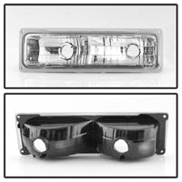 Thumbnail for Xtune Chevy Suburban 94-98 Headlights w/ Corner & Parking Lights 8pcs Chrome HD-JH-CCK88-AM-C-SET