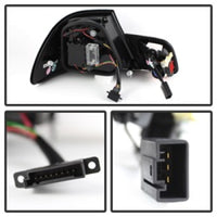 Thumbnail for Spyder 04-06 BMW E46 2Dr (Coupe ONLY No Conv.) Lgtbar Styl LED Tail Lghts Blk ALT-YD-BE4604-LBLED-BK