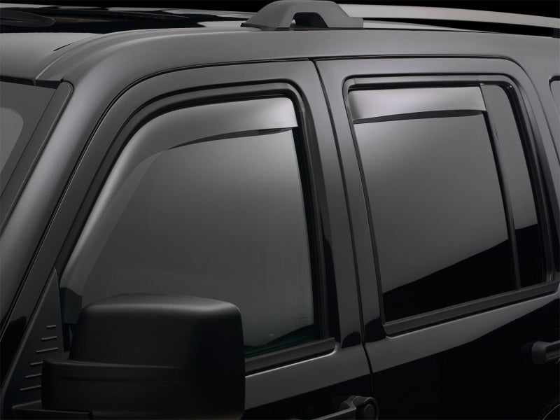 WeatherTech 14+ Nissan Rogue Front and Rear Side Window Deflectors - Light Smoke