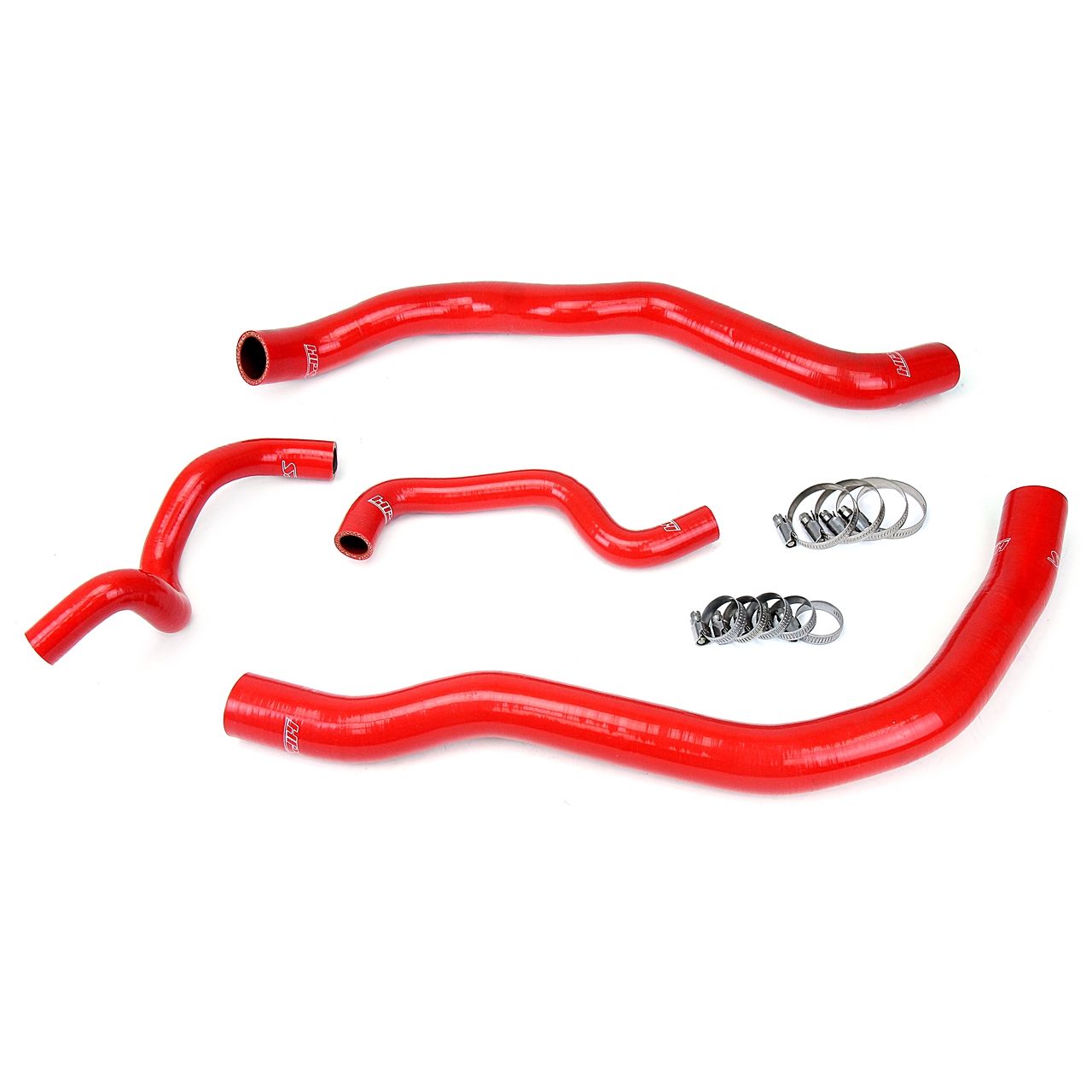 HPS Reinforced Red Silicone Radiator Hose Kit Coolant for Hyundai 11-14 Sonata 2.0L Turbo