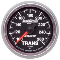 Thumbnail for Autometer Sport-Comp II 52.4mm 100-260 Deg. F Transmission Temprature Gauge