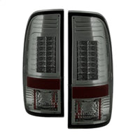 Thumbnail for Spyder Ford Super Duty 08-15 Version 2 LED Tail Lights Smoke ALT-YD-FS07-LED-G2-SM