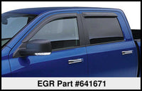 Thumbnail for EGR 14+ Chev Silverado Ext Cab Tape-On Window Visors - Set of 4
