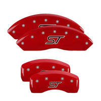 Thumbnail for MGP 4 Caliper Covers Engraved Front & Rear ST Red finish silver ch