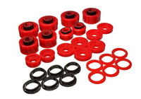 Thumbnail for Energy Suspension 99-07 Ford F-250/F-350 SD 2/4WD Crew Cab Body Mount Set - Red