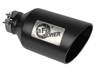 Thumbnail for aFe Power MACH Force-Xp 409 Stainless Steel Clamp-on Exhaust Tip Black